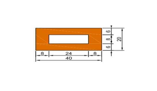 hollow strip profile